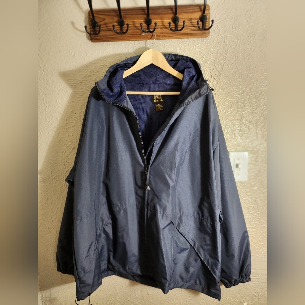 Just 4 Men's Navy Hooded Jacket